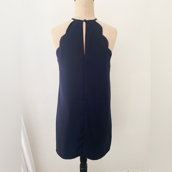 Cooperative Navy Blue Scallop Dress - Size Small - Picture 5 of 6